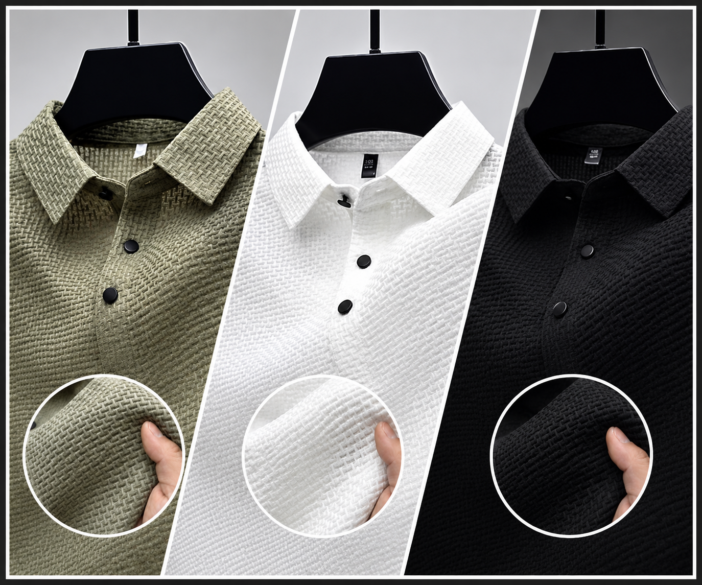 Premium Men's Short Sleeve Polo Shirt – Smart Business Casual